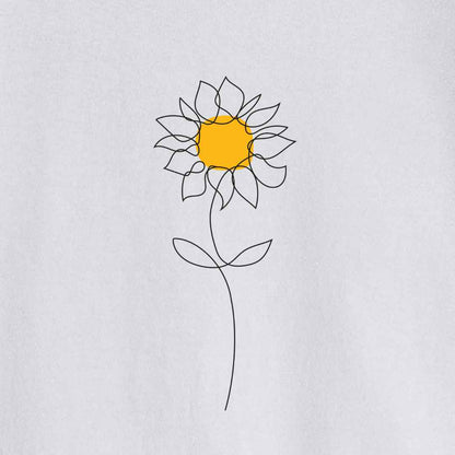 Sunflower Line art T-shirt