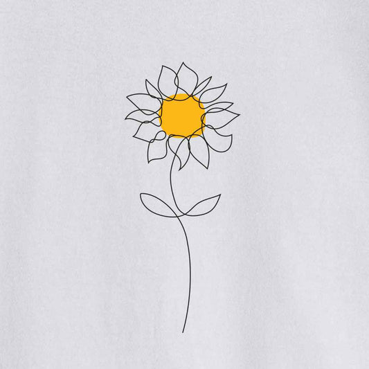 Sunflower Line art T-shirt