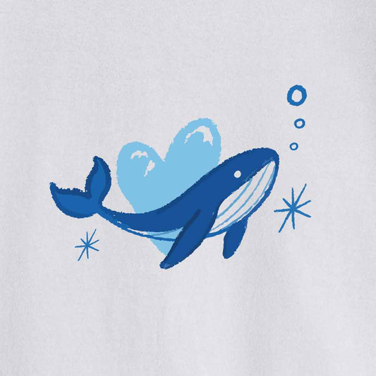 Blue Whale Heart T-shirt
