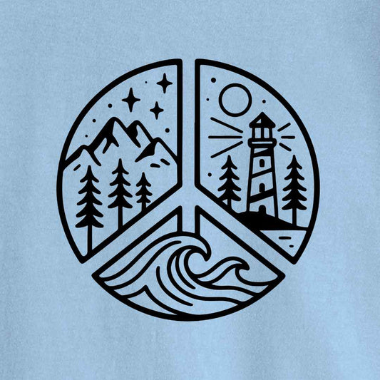 Peace Sign Lighthouse T-shirt
