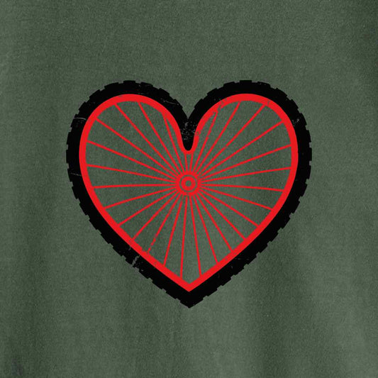 Bike Wheel Heart T-shirt
