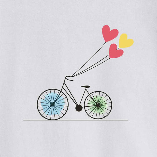Heart Balloon Bike T-shirt