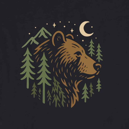 Minimalist Bear Landscape T-shirt