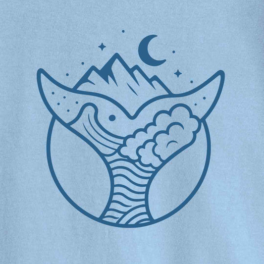 Minimalist Whale Tale Landscape T-shirt