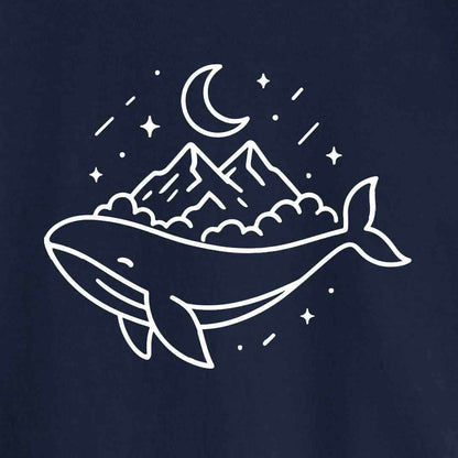 Whale Night Mountain T-shirt