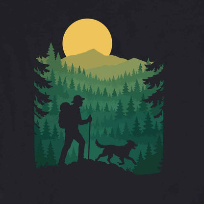 Hiking And Dog Landscape T-shirt