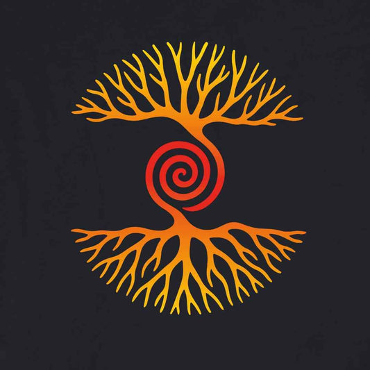 Tree and Roots Spiral T-shirt