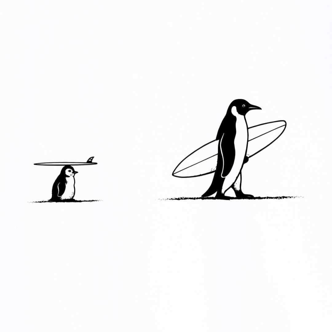 Surfin Penguins T-shirt