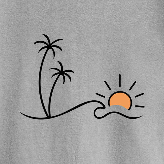 Miniamlist Beach Landscape T-shirt