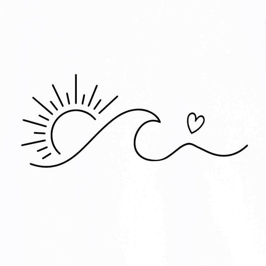 Sun Heart And Wave T-shirt