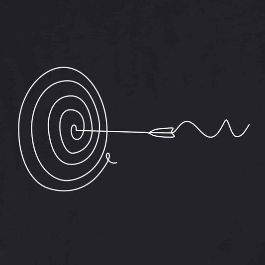 Target and Arrow Line Art T-shirt