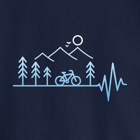 Heart Beat Bike Landscape T-shirt
