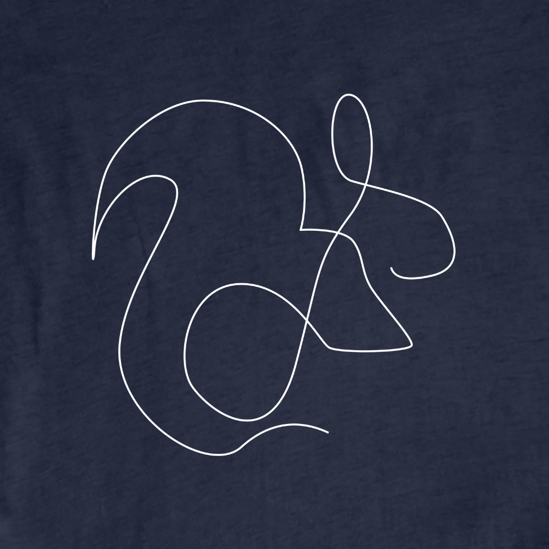 Squirrel Line Art T-shirt