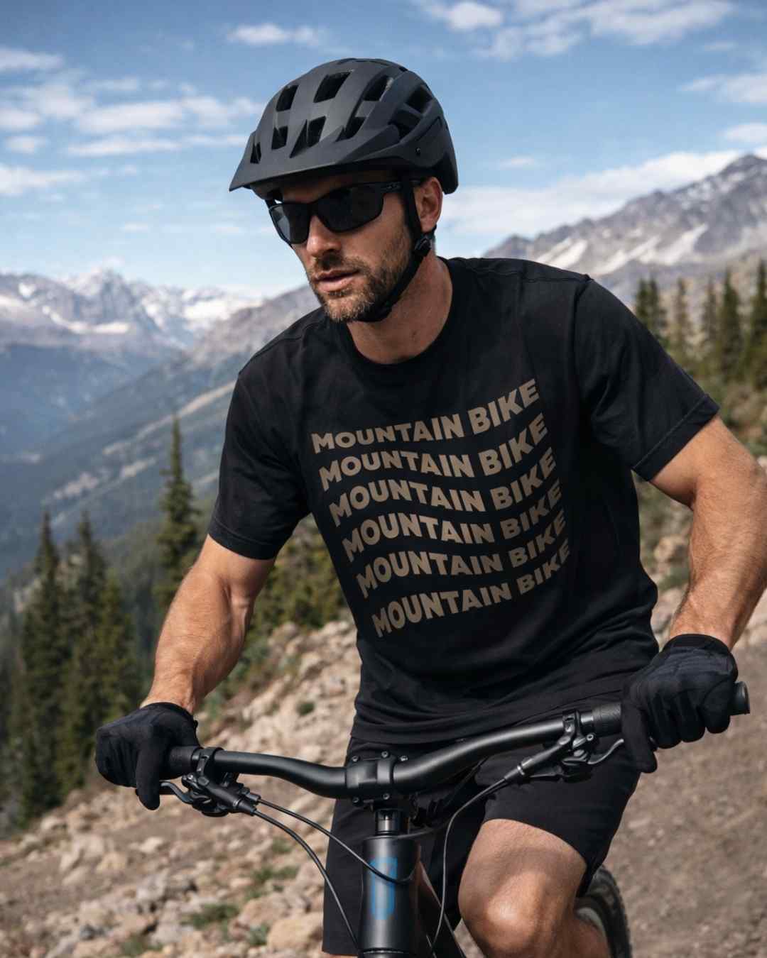 Mountain Bike Waves T-shirt