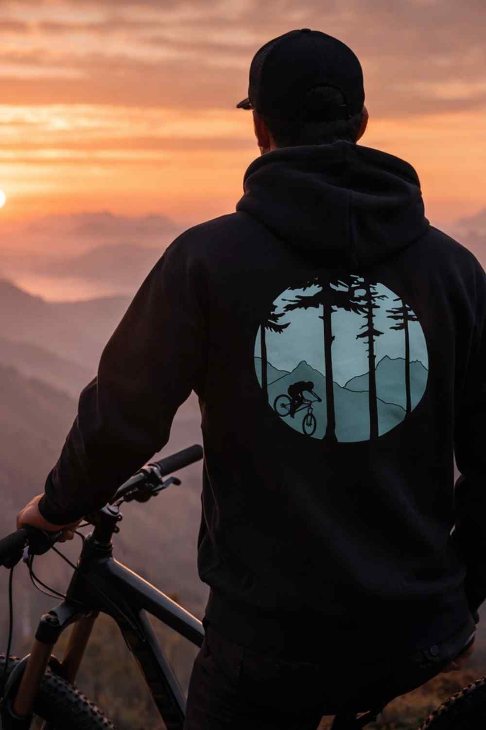 Mtb Round Back-Print Hoodie