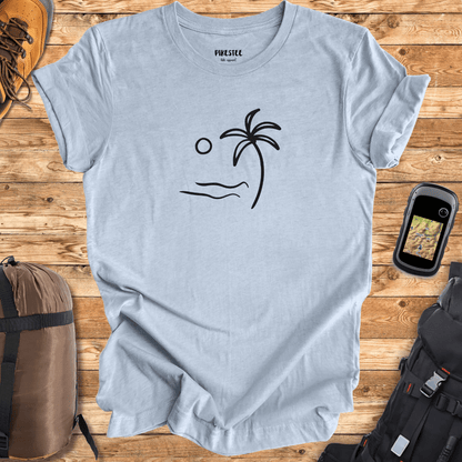 Beach Landscape Graphic T-shirt