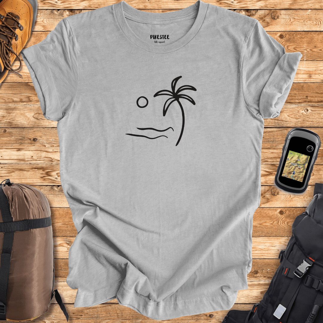 Beach Landscape Graphic T-shirt