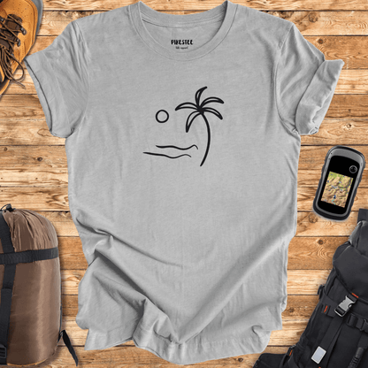 Beach Landscape Graphic T-shirt