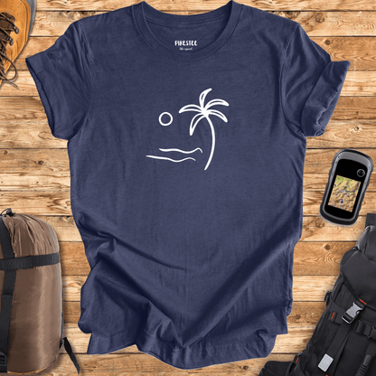 Beach Landscape Graphic T-shirt