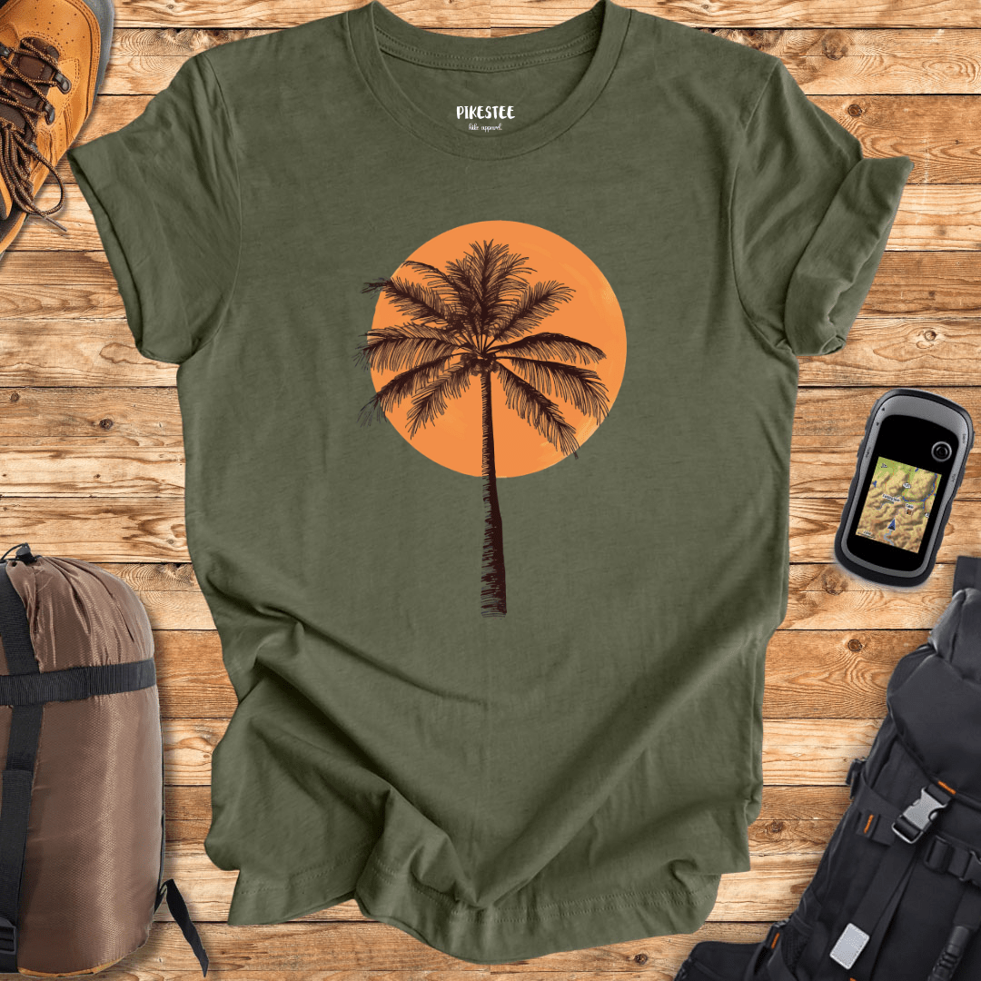 Palm And Sun Graphic T-shirt