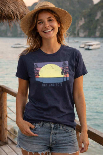 Out and Free Lake T-shirt