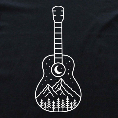 Minimalist Guitar Landscape T-shirt