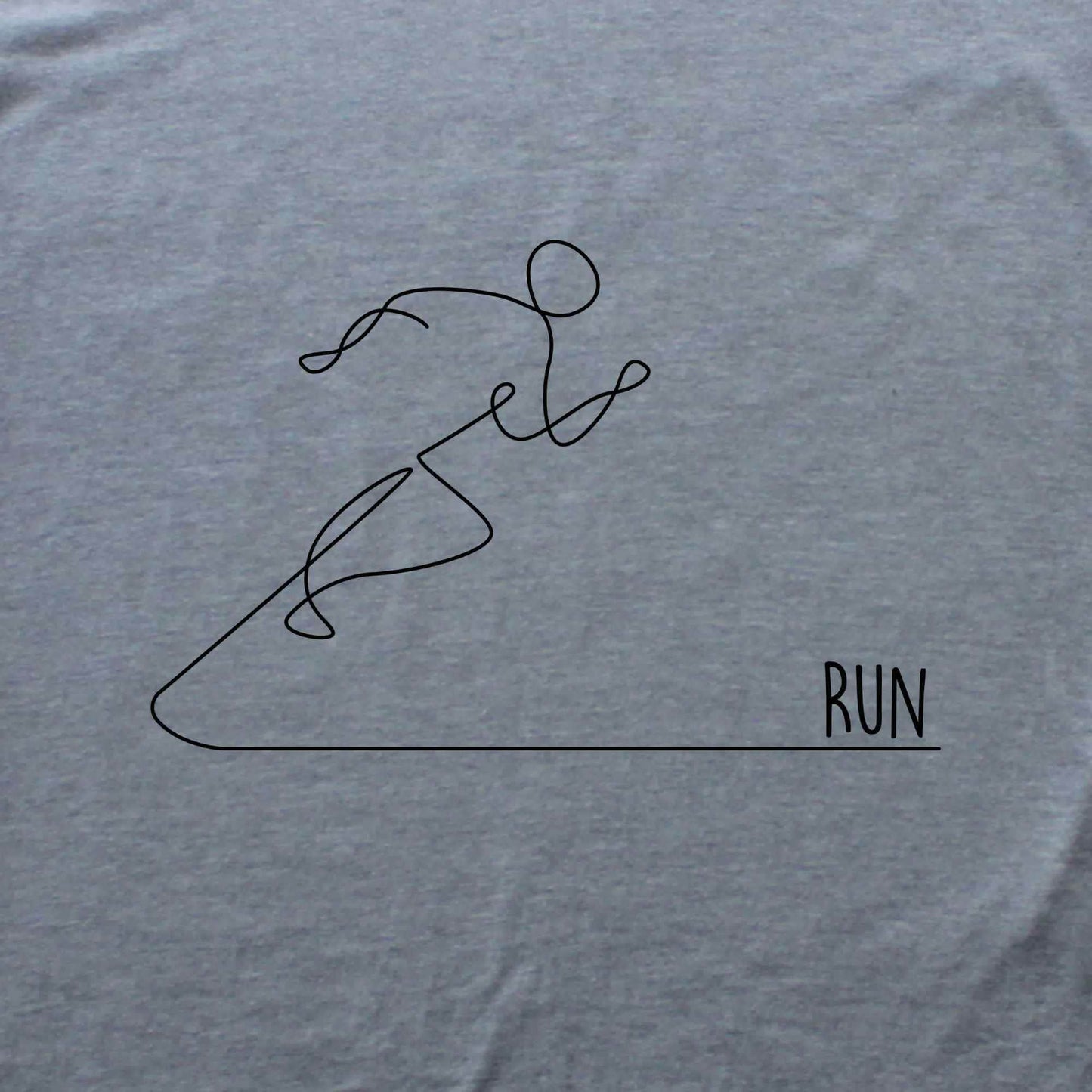 Run Line Art T-shirt