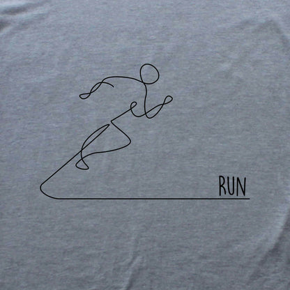 Run Line Art T-shirt