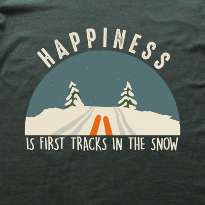 Happiness Is Snow Tracks T-shirt
