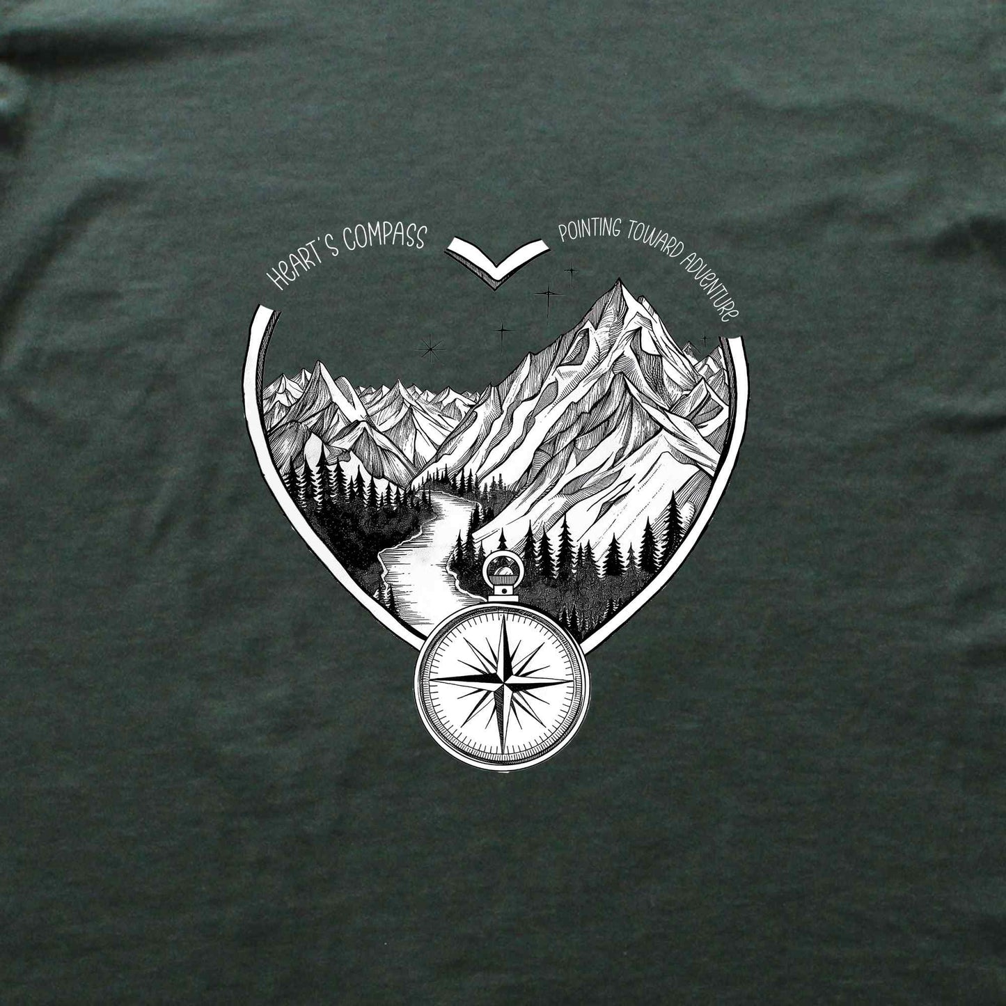 Heart's Compass Landscape T-shirt