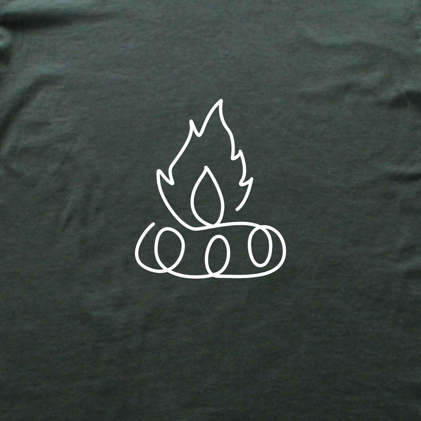 Line Art Camp Fire T-shirt