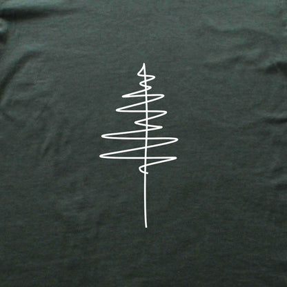 Line Art Pine Tree T-shirt