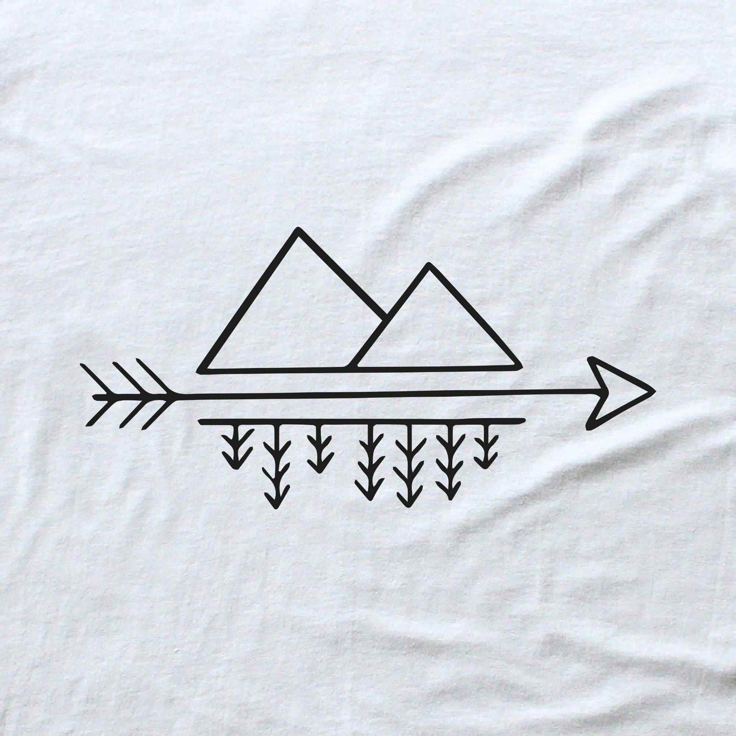 Arrow, Trees and Mountains T-shirt