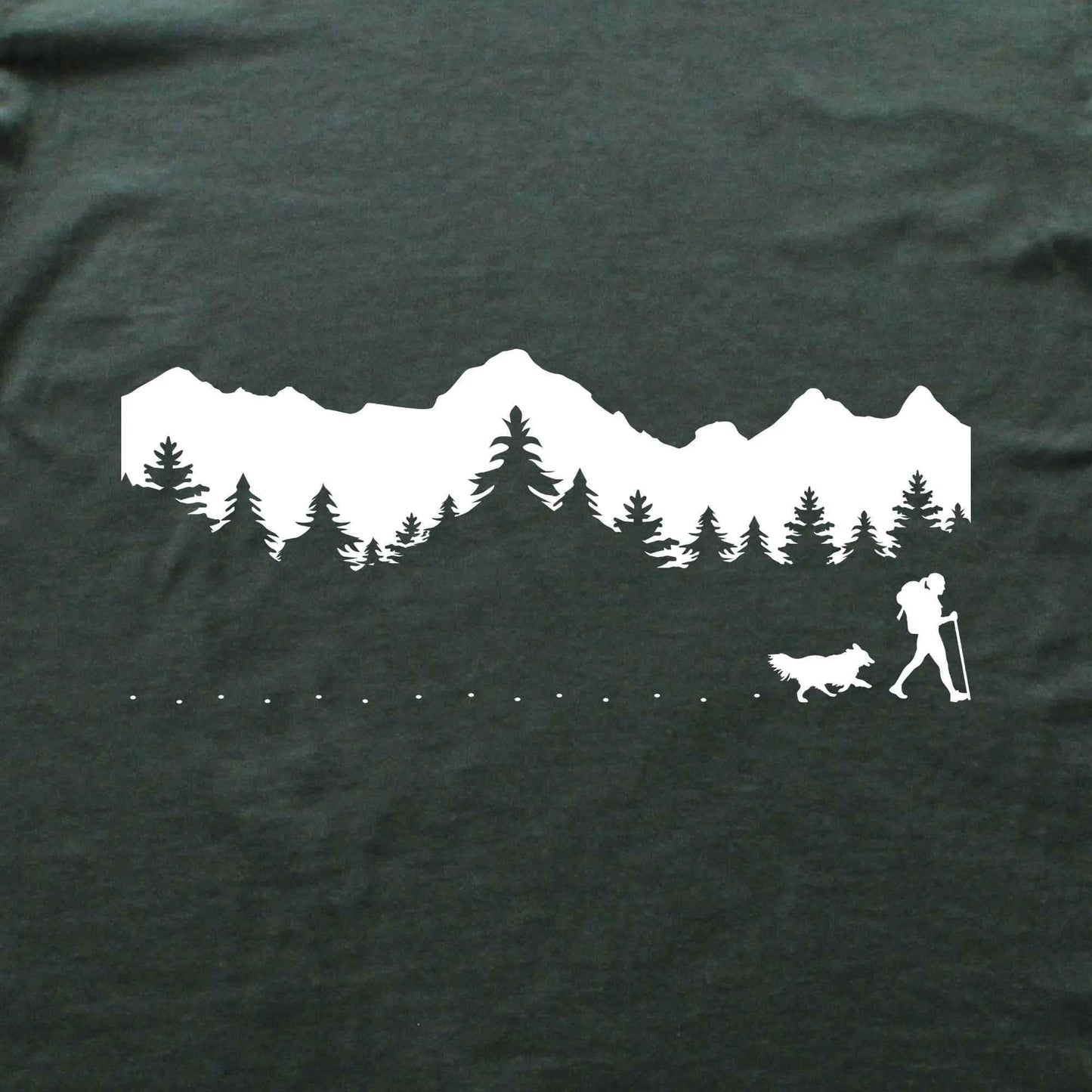 Hike With Dog Panorama T-shirt