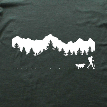 Hike With Dog Panorama T-shirt
