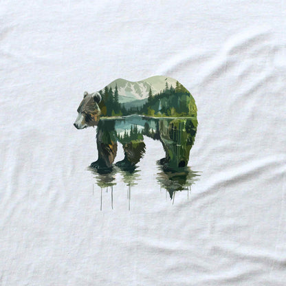 Water Color Bear Landscape T-shirt
