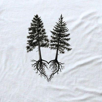 Pine Trees Roots Heart T-shirt