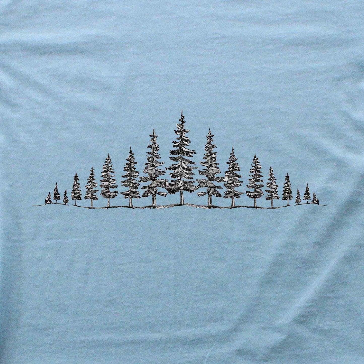 Hand Drawn Line Of Pine T-shirt