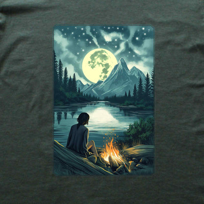 Night landscape Fire Place T-shirt