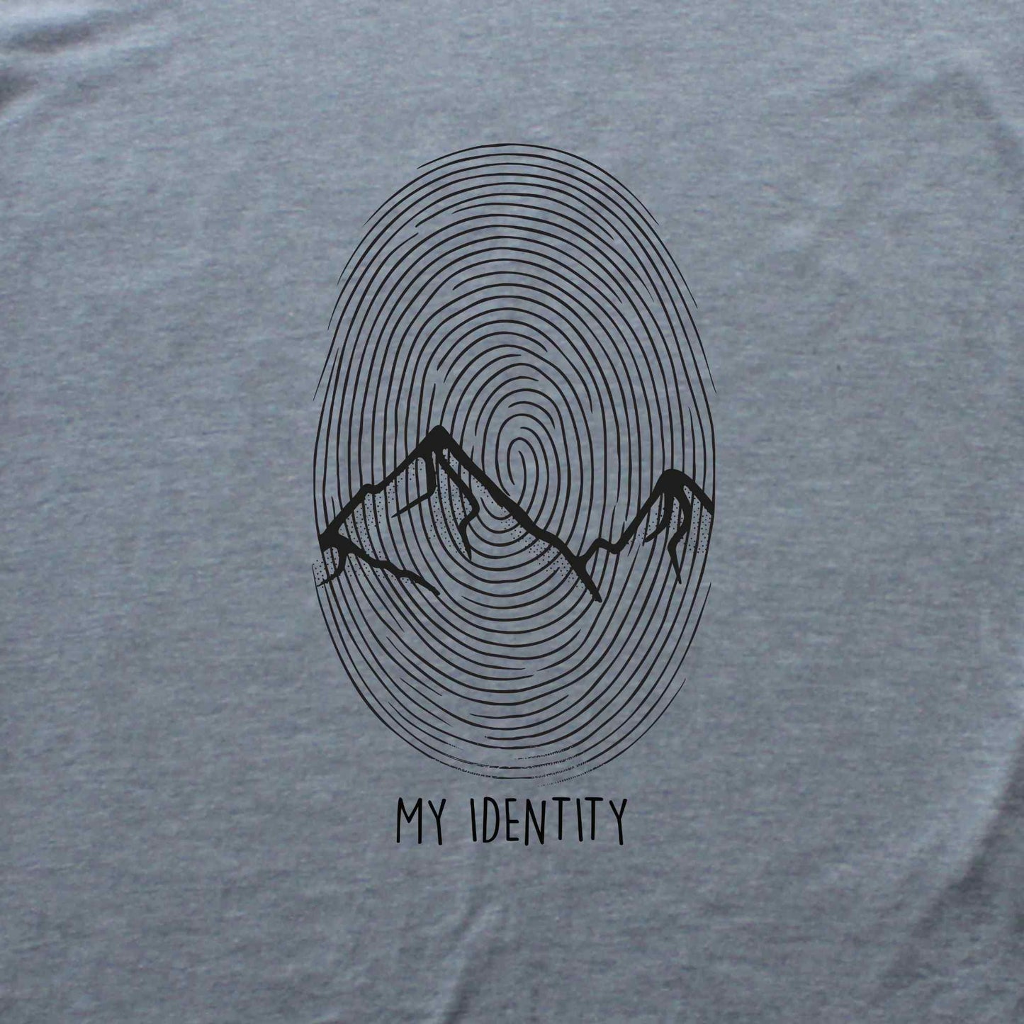 Mountain Finger Print T-shirt