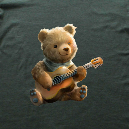 Little Bear Playing Guitar T-shirt