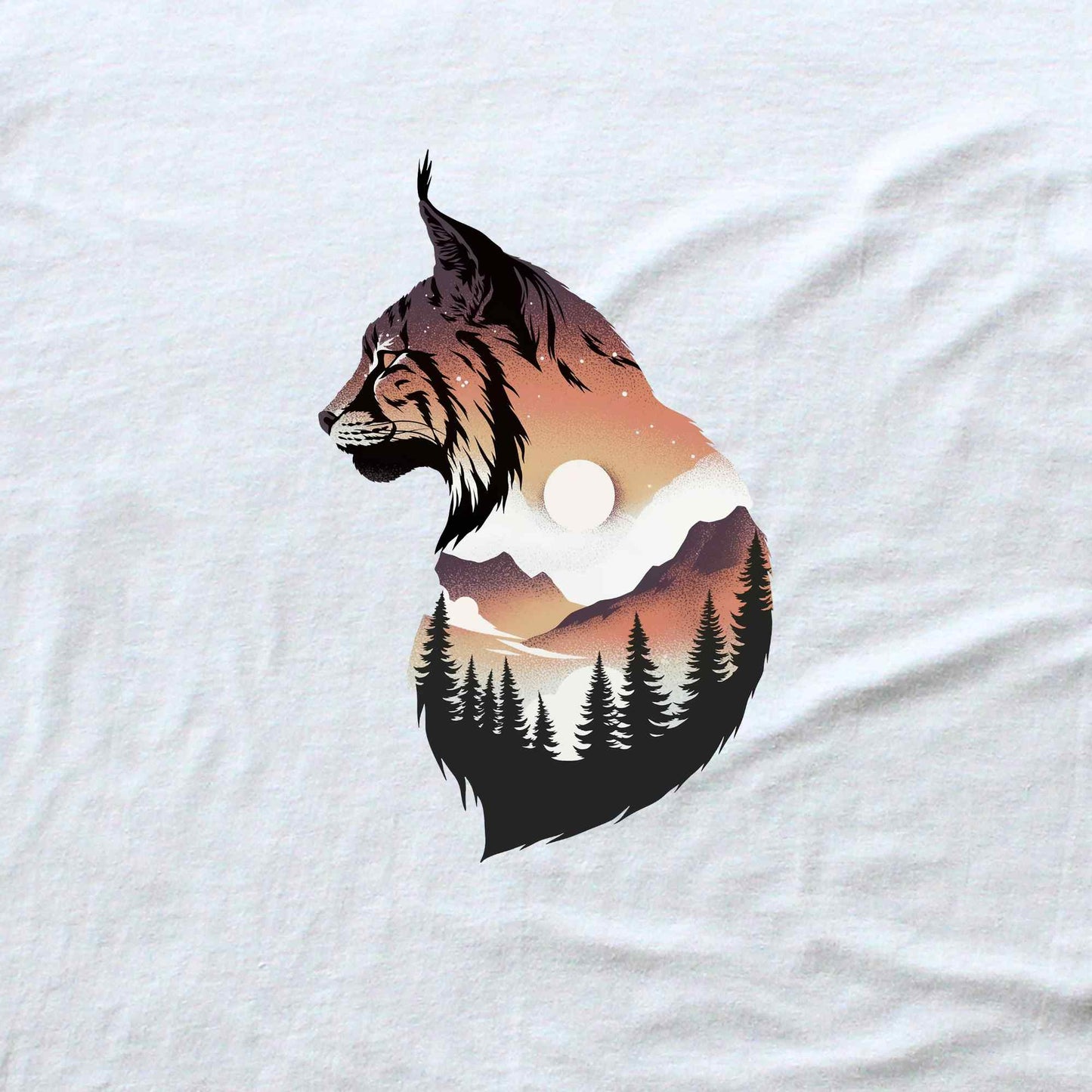 Lynx Colorfull Landscape T-shirt