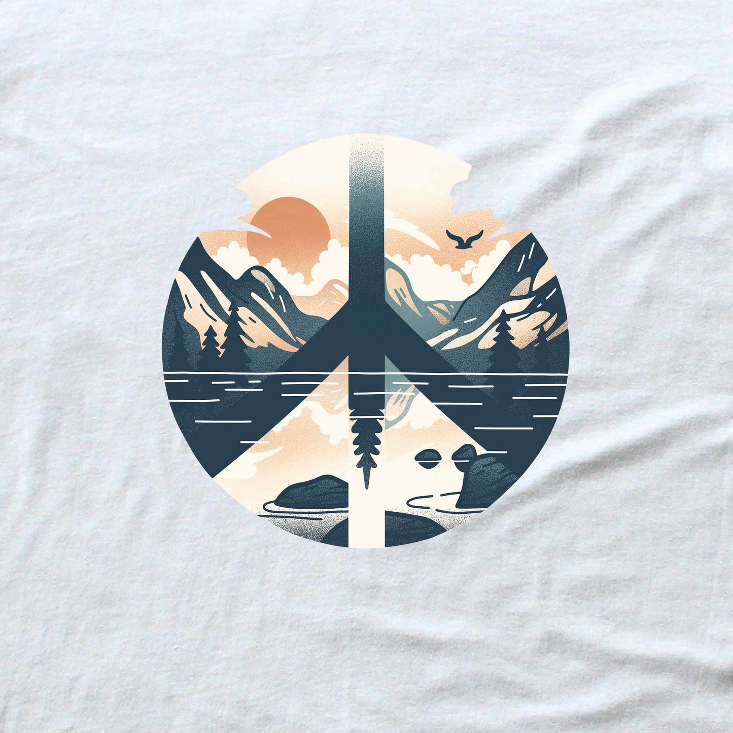 Peace Sign Landscape T-shirt