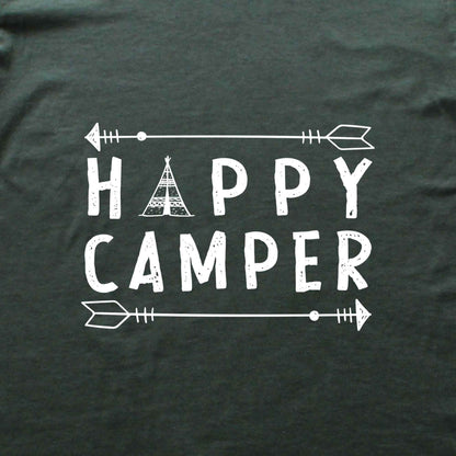 "Happy Camper Arrows" graphic T-shirt
