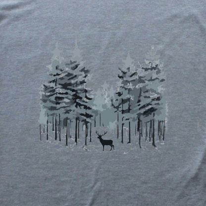 Deer Winter Forest T-shirt