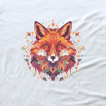 Colorfull fox Mandala Graphic T-shirt