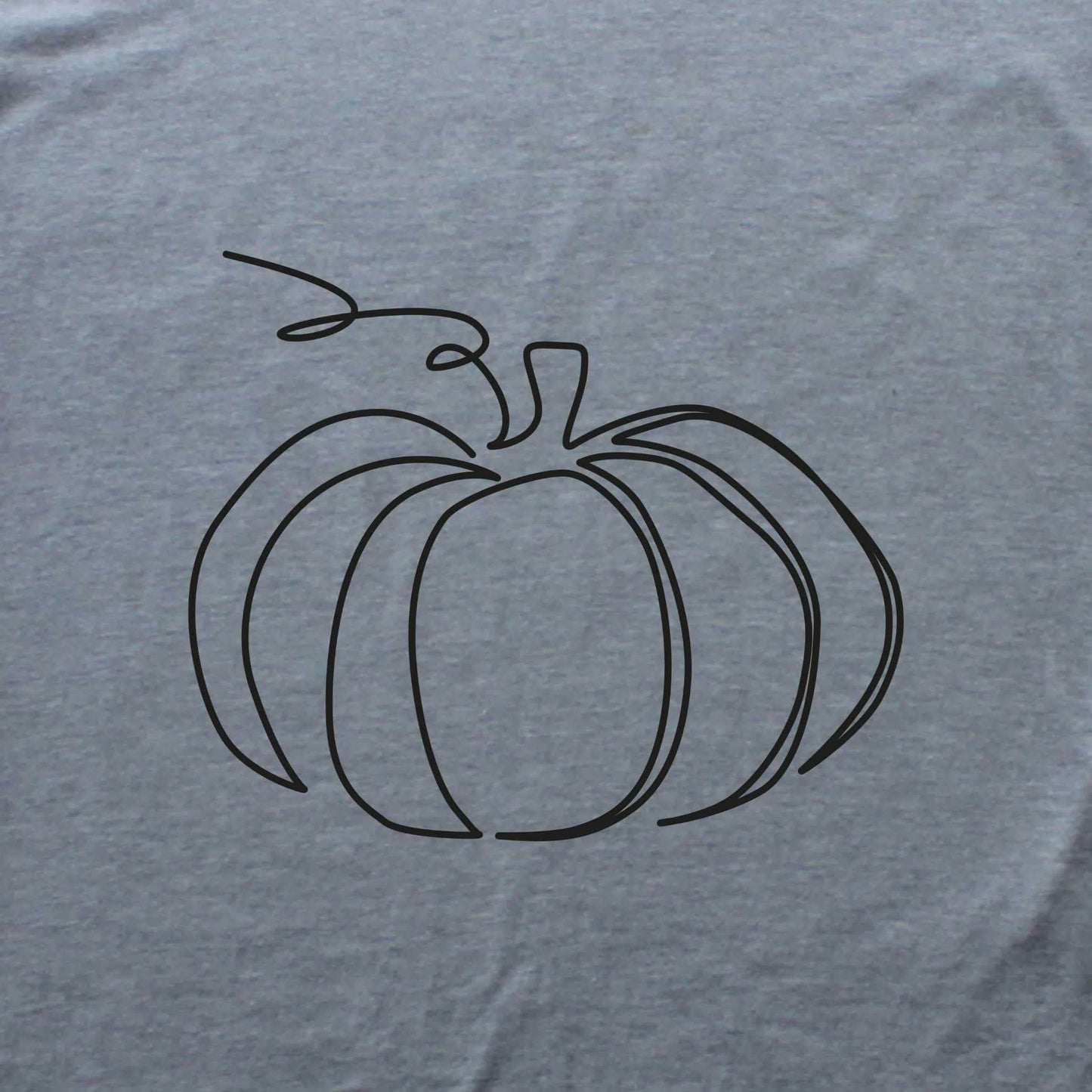 Pumpkin Line Art T-shirt