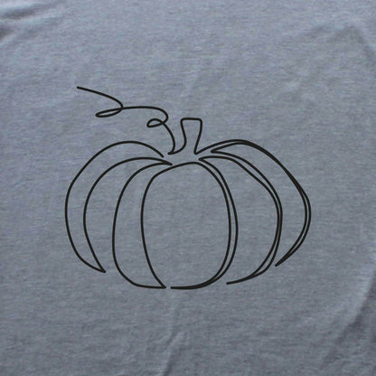 Pumpkin Line Art T-shirt