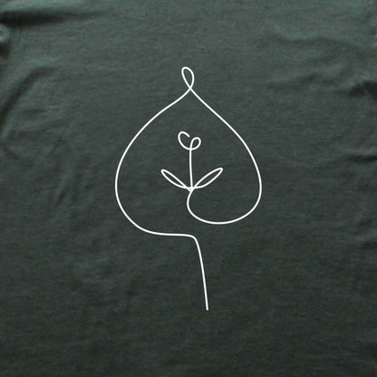 Leave Line Art T-shirt