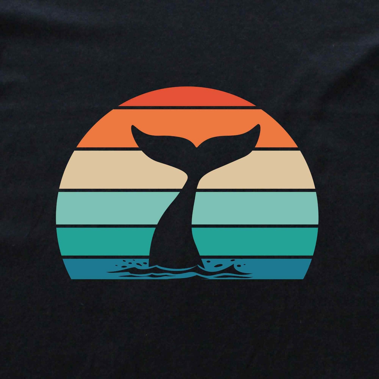 Colorfull Whale Tail T-shirt